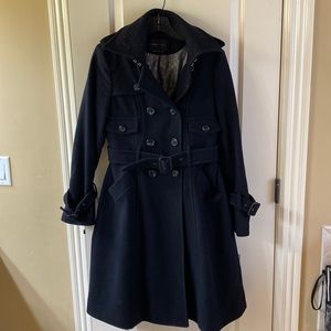 Vintage BCBG Max Azria Wool Peacoat